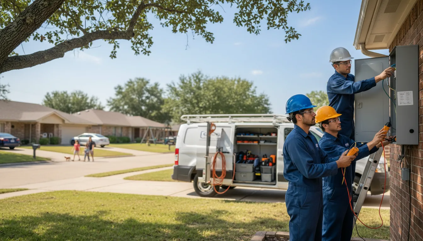 Certified electrician providing emergency electrical services in Cropwell, AL